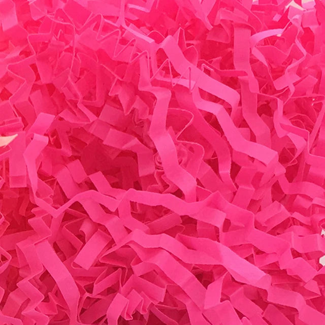 Glitter Metal Foil Bright Laser Rose Pink Gold Decor Confetti Shredded Crinkle Folds Craft Raffia Paper Gift Box Filler Material