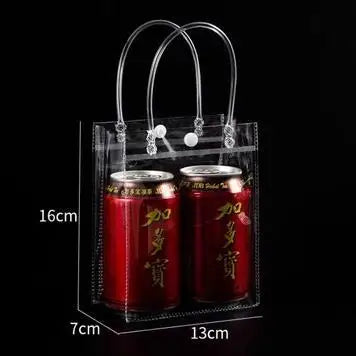 10/20pcs Gift Bag Christmas Halloween Holiday Gifts Birthday Valentine's Day Wedding Clear Pvc Bag Handbag Cosmetic Bag