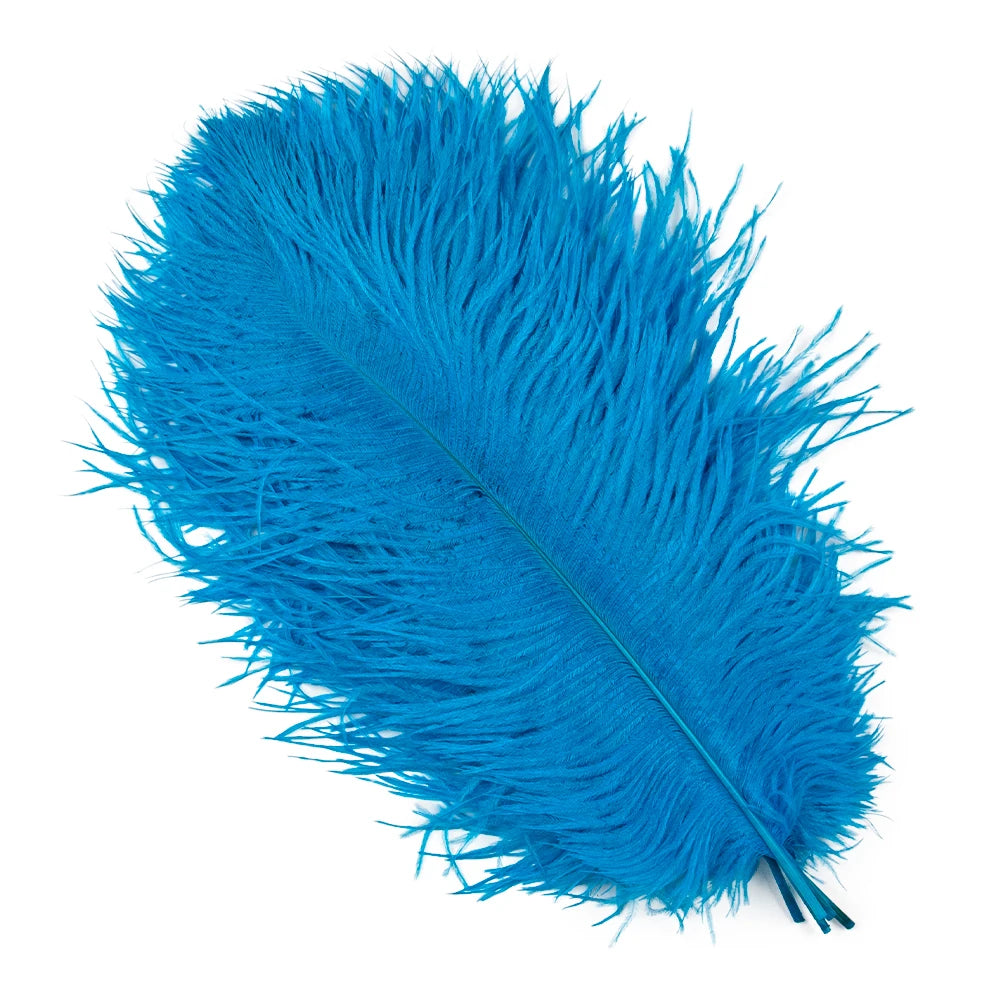 10PCS 15-60cm Big Ostrich Feathers White Ostrich Feather Plumes Carnaval Table Centerpieces Party Wedding Accessories Decoration