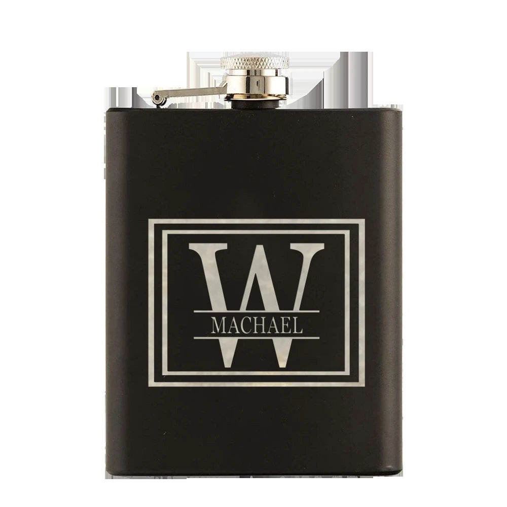 Personalized Groomsmen Flask Groomsman Gifts Wedding Party Present Best Man Proposal Gift for Men Bridal Party Engrave Hip Flask