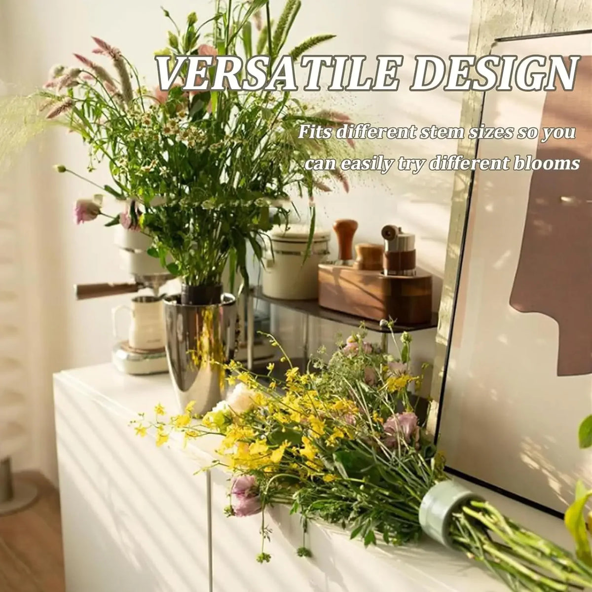 2024 New Spiral Ikebana Stem Holder Spiral Stem Holder for Vases Flower Arrangement Holder for Home and Office Decoration Flower