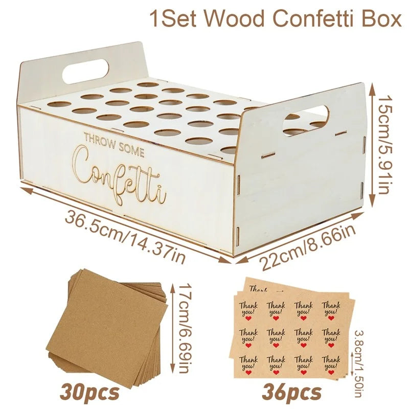 Wood Confetti Cones Wedding Cone Tray Rustic Wedding Decoration Confetti Cones Stand Holder Support Paper Cones Weding Supplies