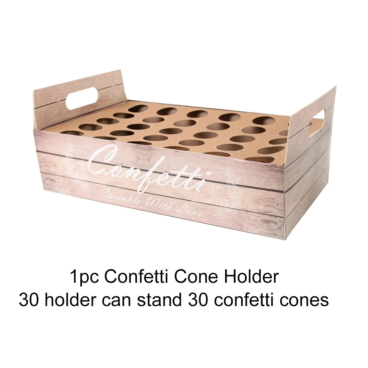 Wedding Confetti Cones Holder Stand Support for Wedding Cones Kraft Paper Wedding Decorations Supplies Confetti Tray Cone