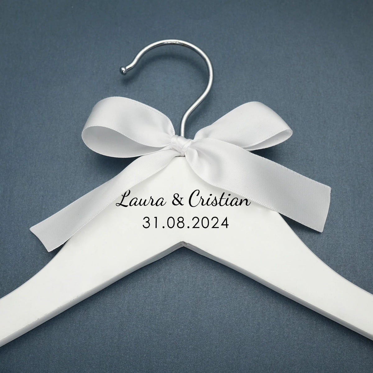 Custom Wedding Hanger Personalized Bride Dress Hanger Groom Hanger Personalised Names and Date Wedding Party Bridal Shower Gifts