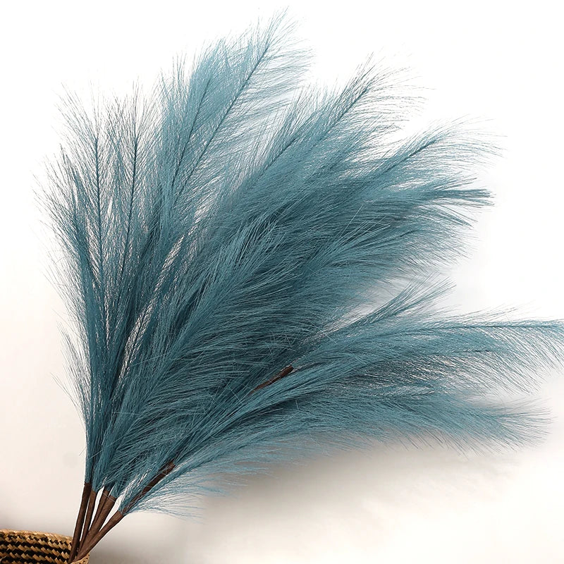 1PC Artificial Pampas Grass Fake Reeds Decor Vase Fillers Everlasting Flower Decor Centerpieces Wedding Arch Flower Faux Plants