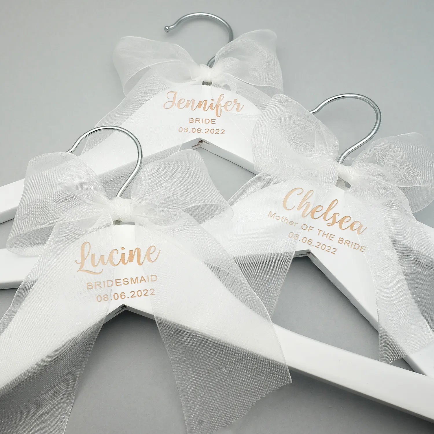 Personalized Wedding Hanger Custom Bridal Hanger Bridal Shower Gift Wedding Dress Hanger Wood Hanger Bridesmaid Groomsmen Hanger