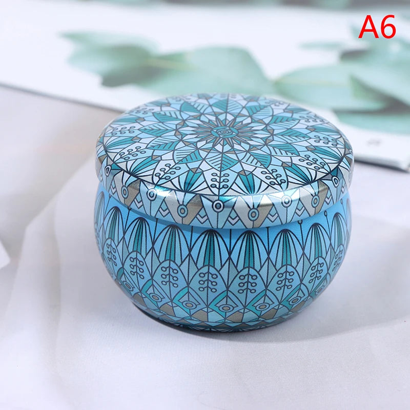 Drum-shaped Jewelry Candy Cookie Box Festive Party Supplies Rose Tea Pot Tin Box Small Fresh Home Garden Personality Jewelry Box