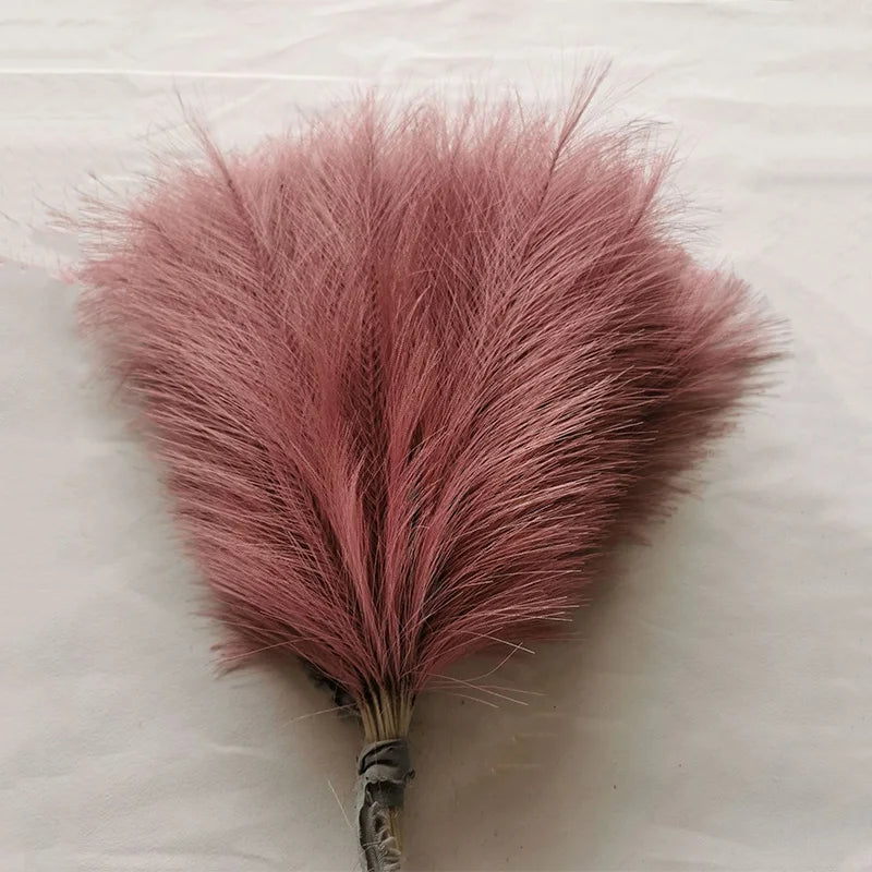10/30 Pcs Artificial Pampas Grass Fluffy Reed Bouquet Boho Decor for Party Room Home Wedding Decoration Table Flower Arrangement