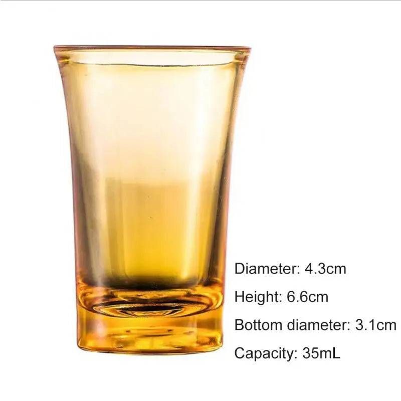 1~10PCS NEW Shot Glass Plastic Spirits Shot Cup Party Bar Club Drinking Tool Wedding Wine Glasses Cocktail Pint Vodka Cups