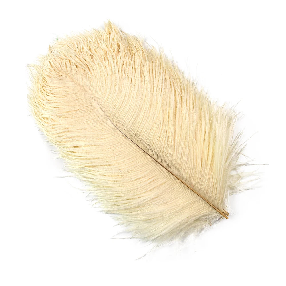 10PCS 15-60cm Big Ostrich Feathers White Ostrich Feather Plumes Carnaval Table Centerpieces Party Wedding Accessories Decoration