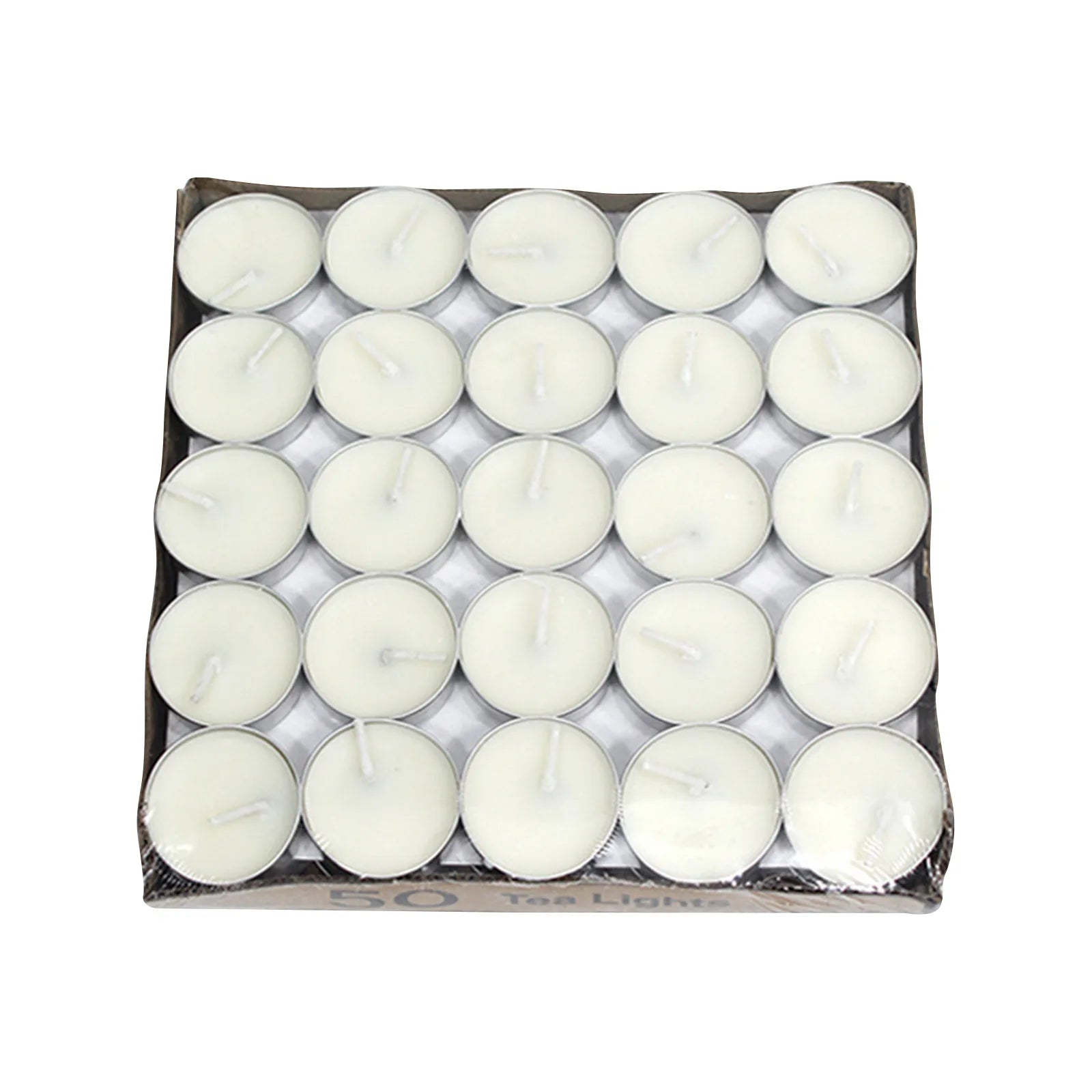 50pcs Round Aromatherapy Candle Birthday Romantic Smokeless Atmosphere Gift Props Wedding Decoration Tea Candle Light Tea Wax