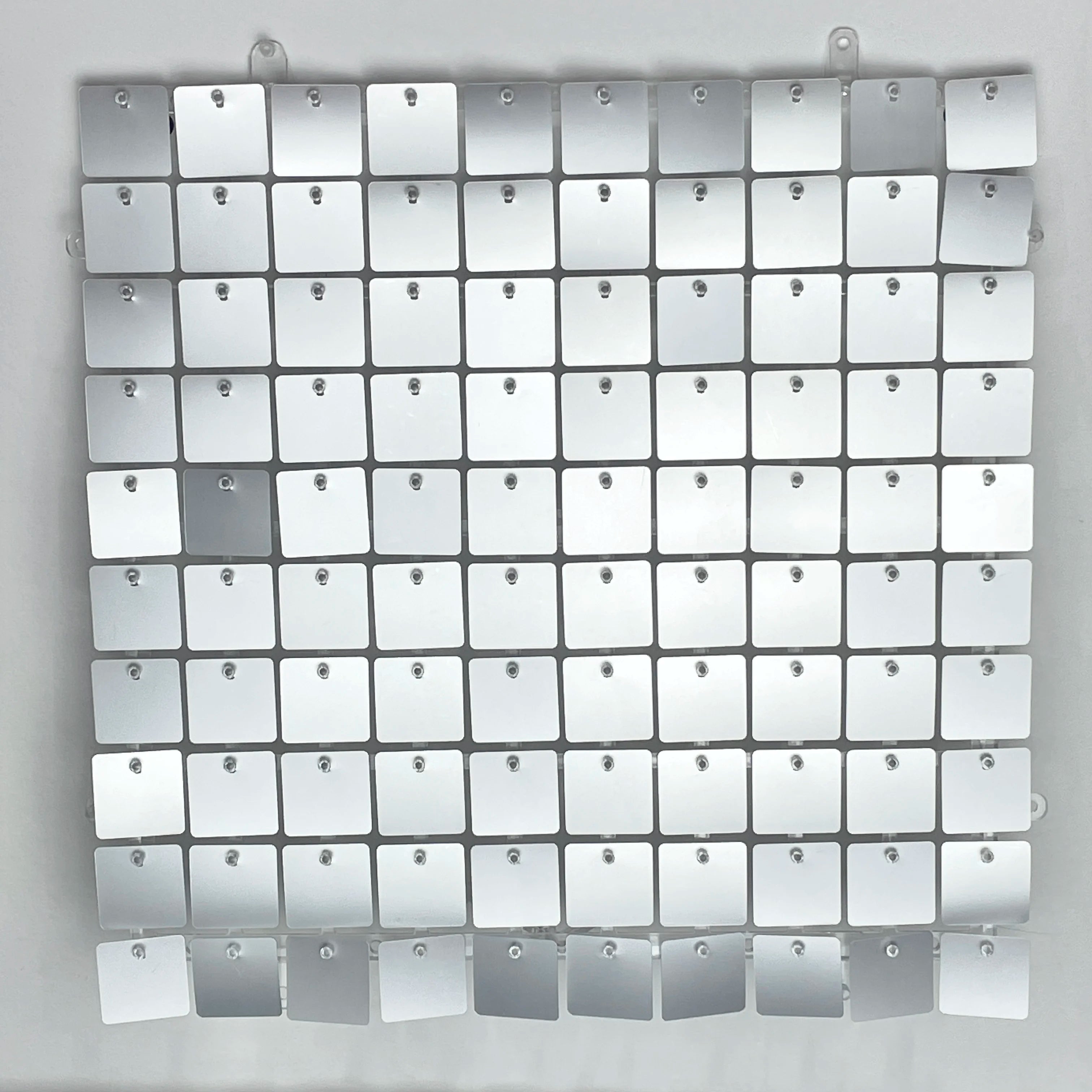 16pcs Champagne Shimmer Wall Backdrop 3D Sequin Panel Backdrop Art Wall Backgroud Cloth Wedding Birthday Party Backdrop Decor