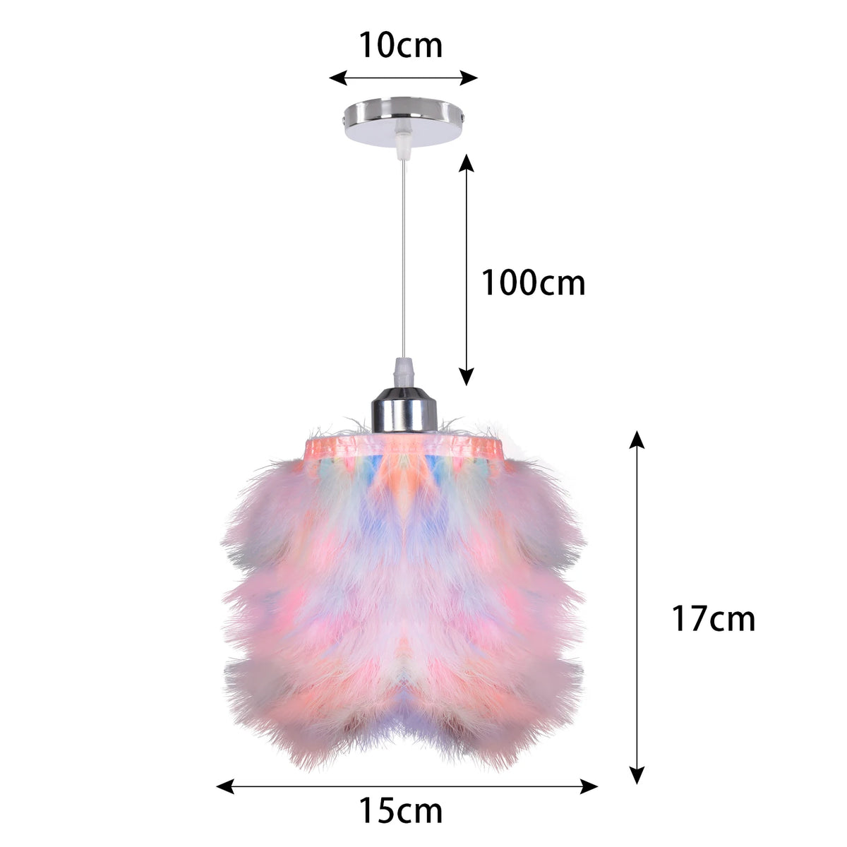 Fluffy Feather Pendant Light Modern E27 Lamp Holder Hanging Fairy Lighting Fixture Bedroom Chandelier lampy sufitowe Droplight