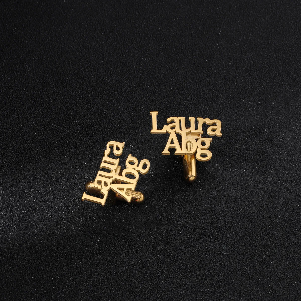 Atoztide Fashion Personalized Custom Name Cufflinks for Men Shirt Cuff Buttons Letter Initials Jewelry Wedding GiftsAccessories