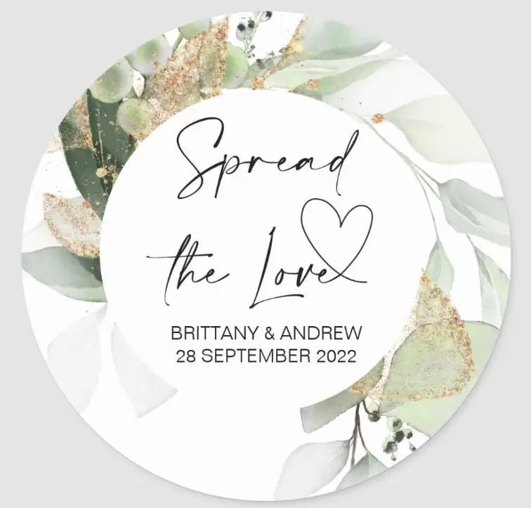 Custom Logo Wedding Stickers Personalized Design Your Name Candy Gift Box Birthday Party Gift Tags