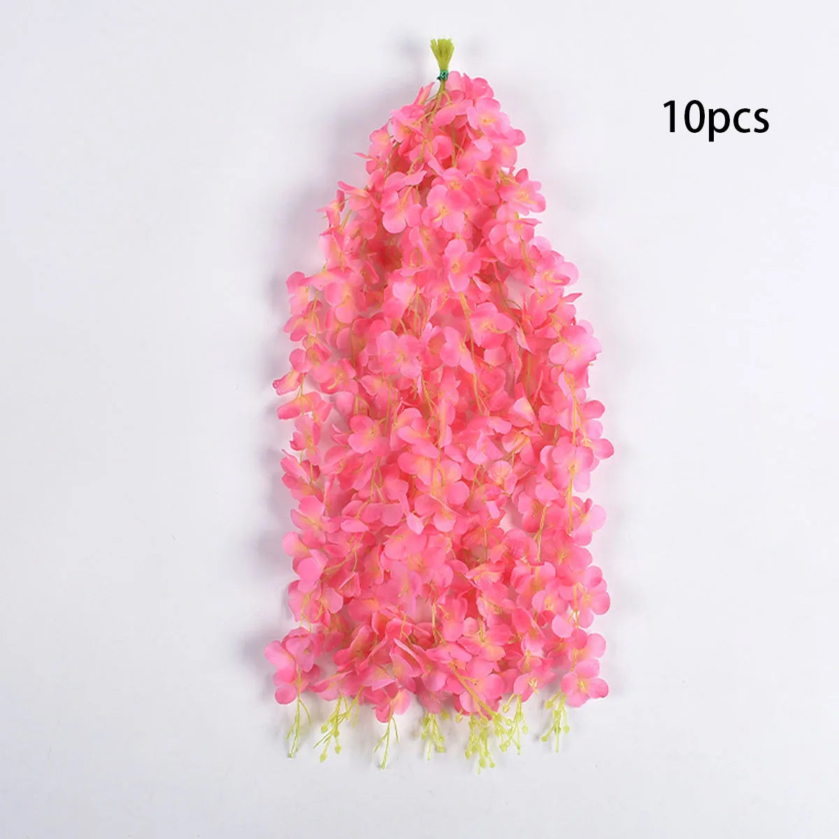 10pcs Artificial Wisteria Hanging Flower Garland, Silk Flower Vine For Wedding, Party, Home, Garden, Wall Decor
