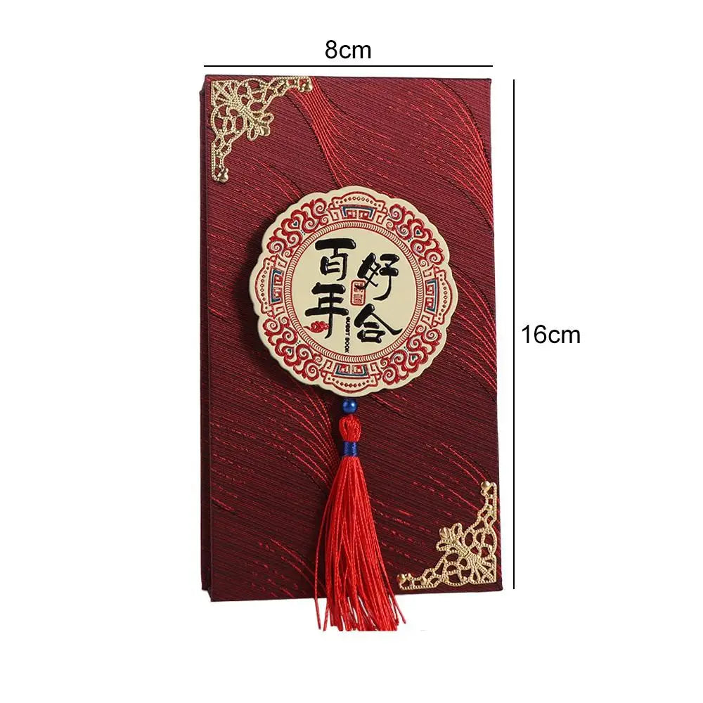 Chinese Wedding Gifted Box High-end Best Wishes Money Pocket Simple Traditional Blessing Red Envelop