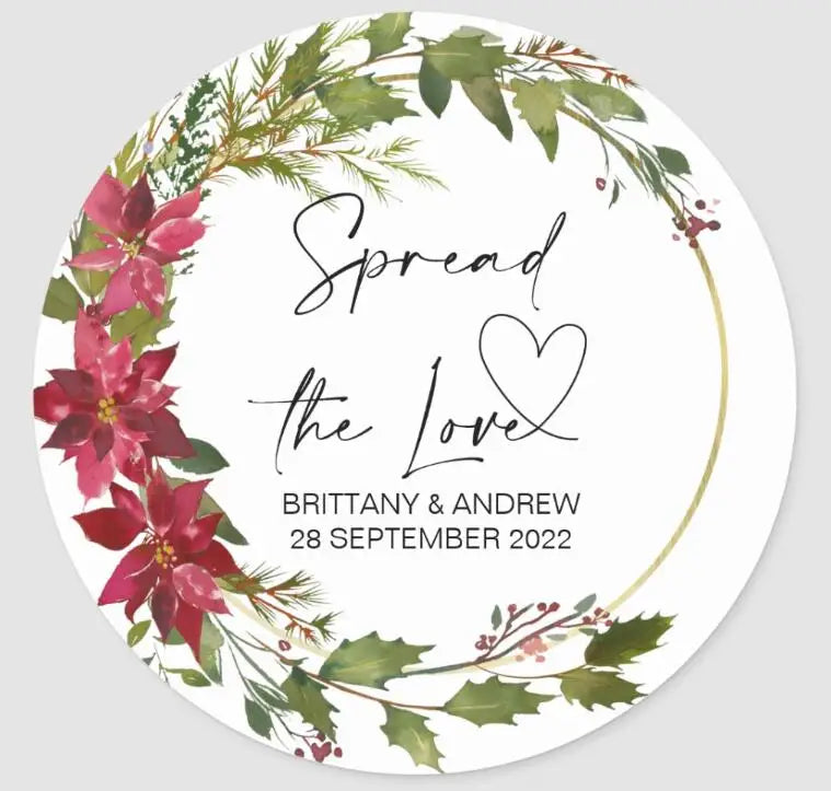 Custom Logo Wedding Stickers Personalized Design Your Name Candy Gift Box Birthday Party Gift Tags