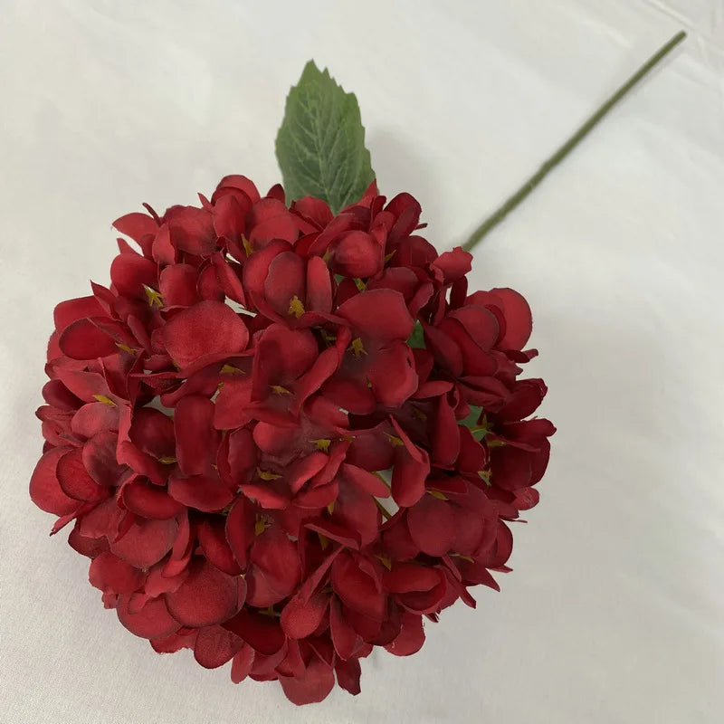 58cm Artificial Flowers Silk Hydrangea for Wedding Home Party Hotel Living Room Table Accessories Decoration