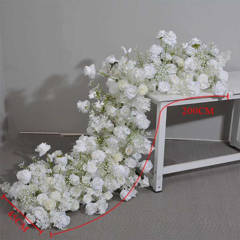 Wedding Props Artificial Fower Wedding Decoration Arch Arrangement Babybreath Rose Runner Flower Row Road Leading Flower Ball