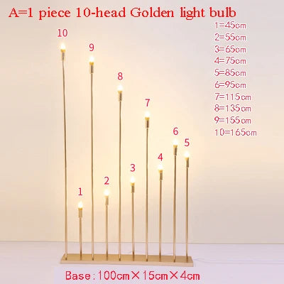 Vintage Metal Candelabra Candle Holders for Wedding Party Centerpieces
