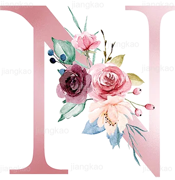 Personalised Pillow Cases Custom Initial Flower with Name Cushion Cover Decortion Pillowcase Housewarming Birthday Wedding Gifts