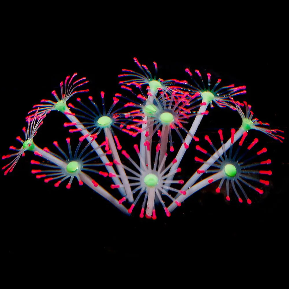 1Pc Silicone Glowing Artificial Fish Tank Aquarium Coral Plants Ornament Underwater Pets Decor Aquatic Pet Supplies Decoration