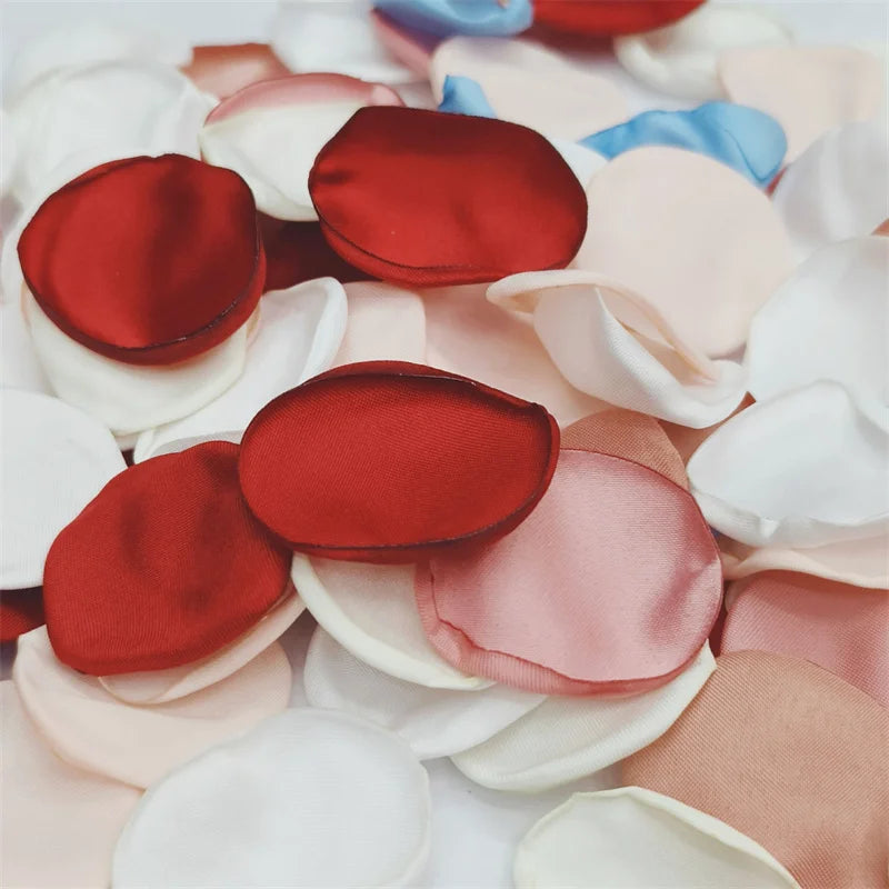 100/200/300pcs Reusable Petal Weddings Decorations Valentine's Day Room Decoration Wedding Proposal Wedding Bathtub
