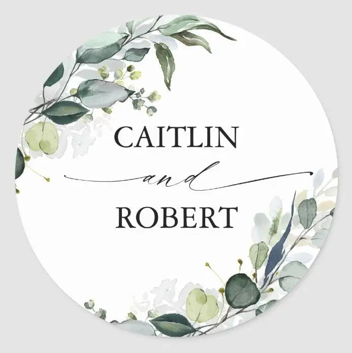 Custom Logo Wedding Stickers Personalized Design Your Name Candy Gift Box Birthday Party Gift Tags