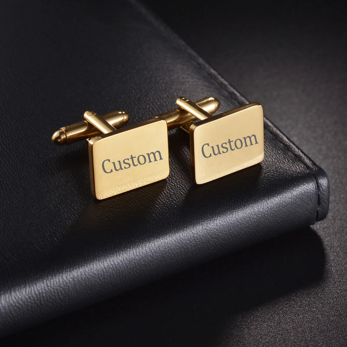 Atoztide Fashion Personalized Custom Name Cufflinks for Men Shirt Cuff Buttons Letter Initials Jewelry Wedding GiftsAccessories