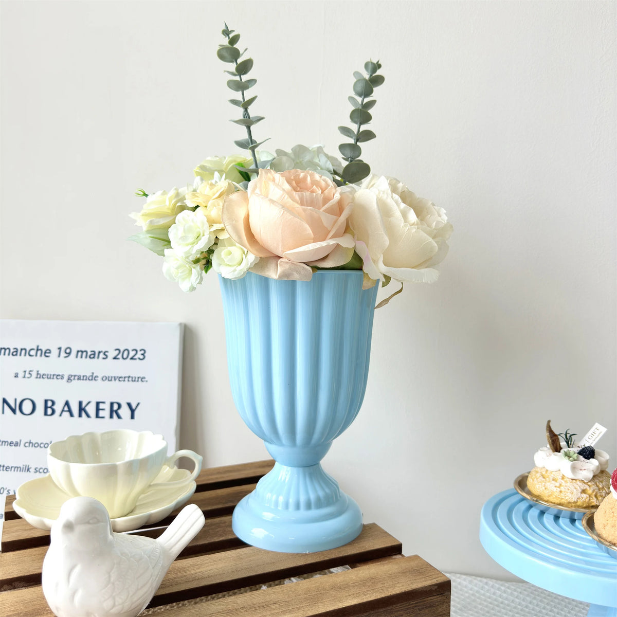 1Pc Mini Flower Arrangement Pots for Centerpiece Table Decorations Plastic Vase Home Decor for Home Wedding Party Christmas