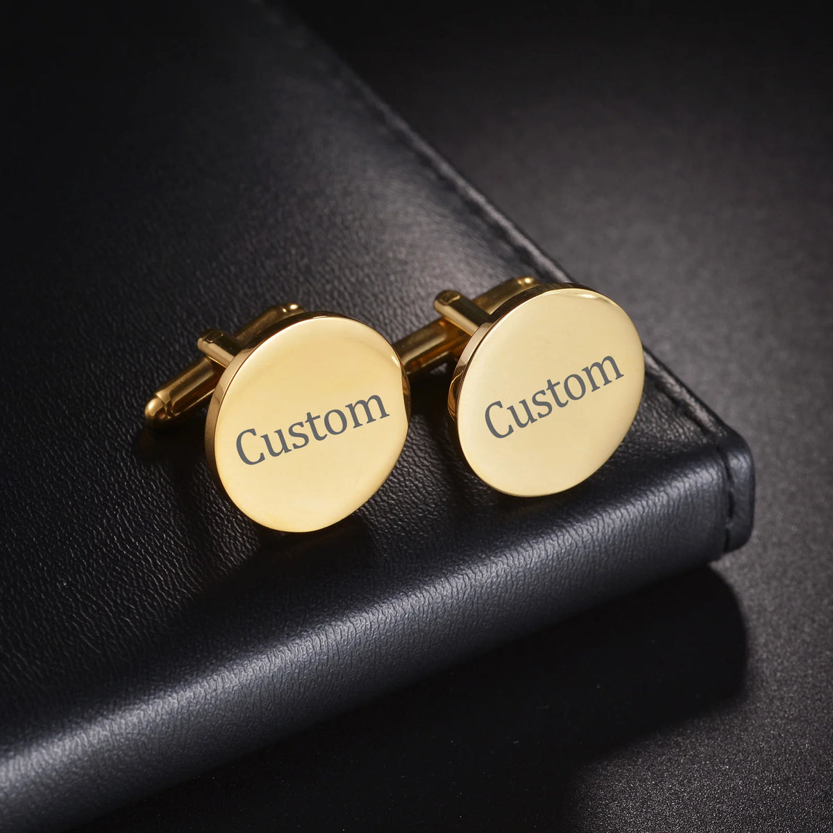 Atoztide Fashion Personalized Custom Name Cufflinks for Men Shirt Cuff Buttons Letter Initials Jewelry Wedding GiftsAccessories