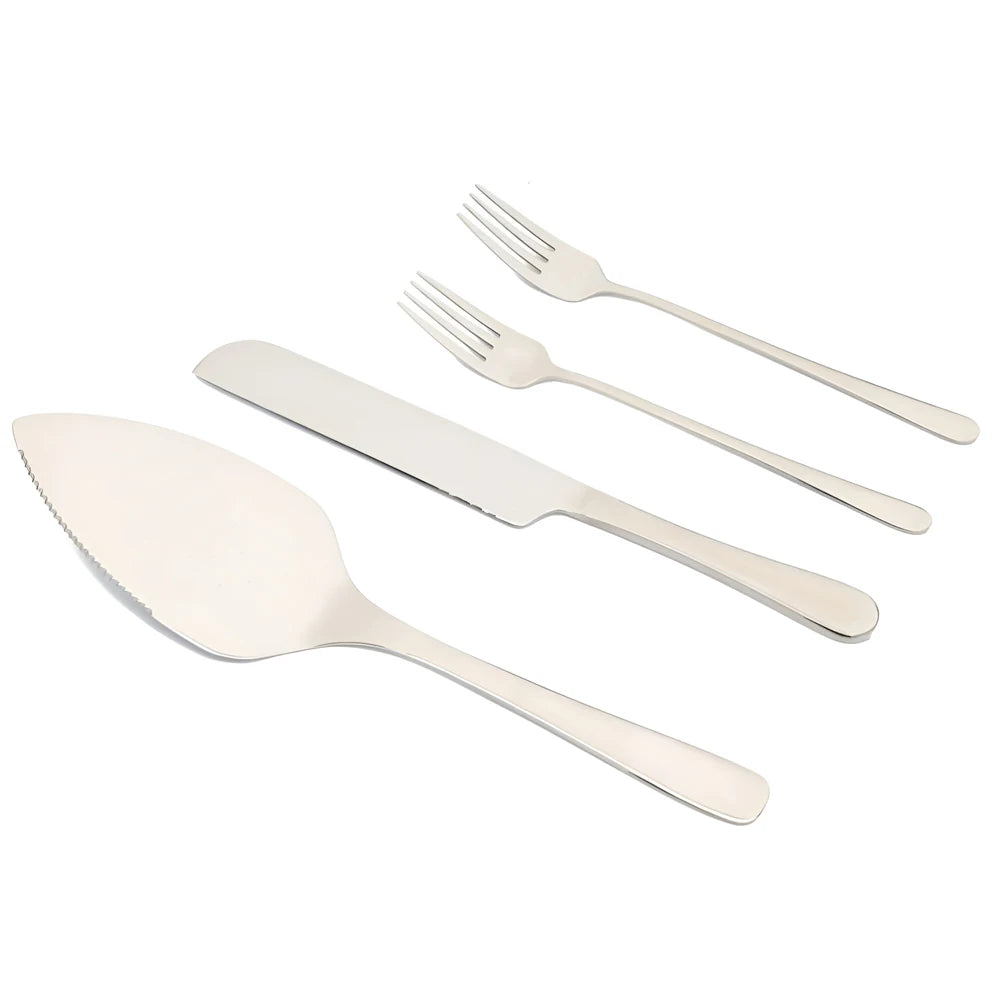 Wedding Cake Cutting Set, Personalized Cake Knife Server Forks Set Wedding, Bridal Shower for Laser Engraved Cake Cutting Set