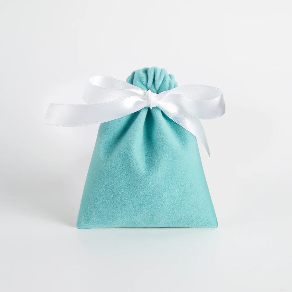 10pcs Bulk 10x12cm Jewelry Packing Ribbon Velvet Bags Gift Display Packing Storage Wedding Travel Candy Drawstring Dust Pouches