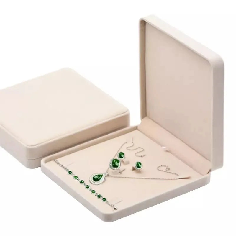 Personalise Flannel Jewelry Box Cutom Wedding Ring Box Necklace Ring Earring Bracelet Gift Boxs Wedding Jewelry Box For Bride