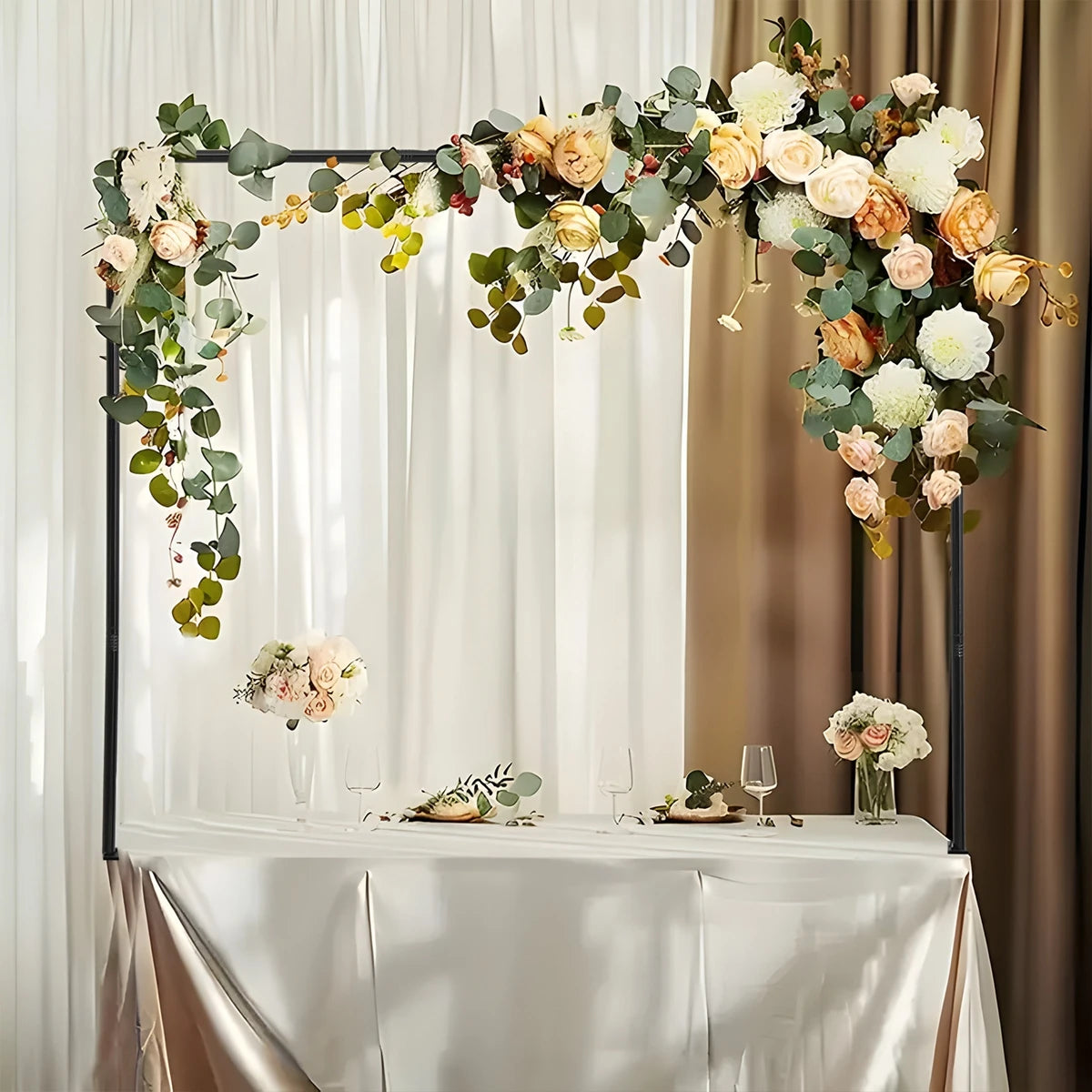 Adjustable Table Rod Holder Wedding Party Decor Matal Clamps Tabletop Arches Happy Wedding Table Supplies Birthday Party Decors