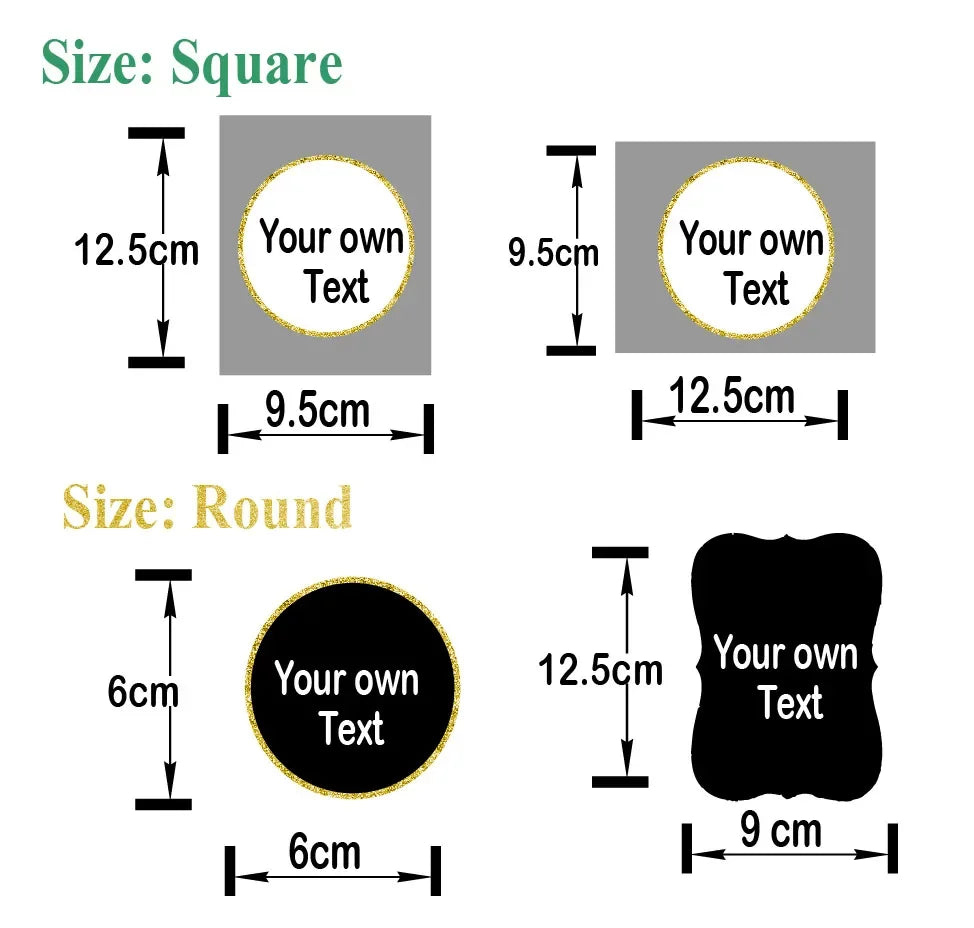 Personalised Wedding Photo Wine Champagne Labels Water Bottle Logo Stickers Candy Bag Box Wrapper Festival Party Decor Supplies