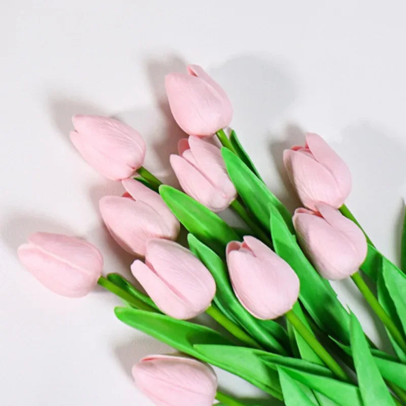 1/3/5PCS Tulips Artificial Flowers Real Touch Flowers Tulip Bouquet Decor Fake Tulips Flower for Home Wedding Decorations
