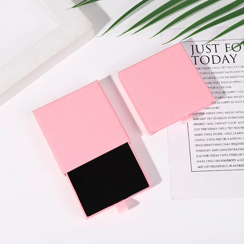 5/10 pcs 8/10x1.7cm Thin Kraft Paper Drawer Jewelry Packaging Box Greeting Card Necklace Bracelet Gift Package Case Boxes