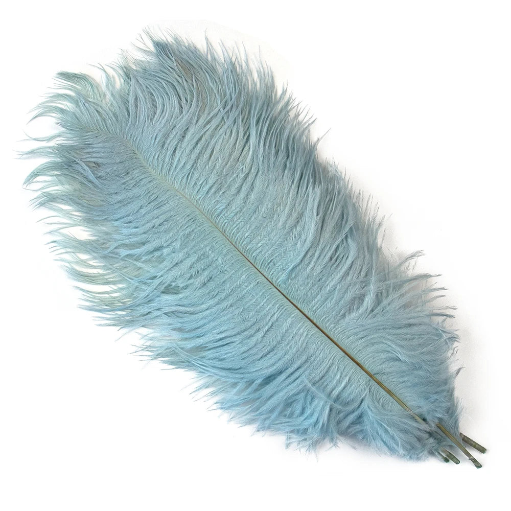 10PCS 15-60cm Big Ostrich Feathers White Ostrich Feather Plumes Carnaval Table Centerpieces Party Wedding Accessories Decoration