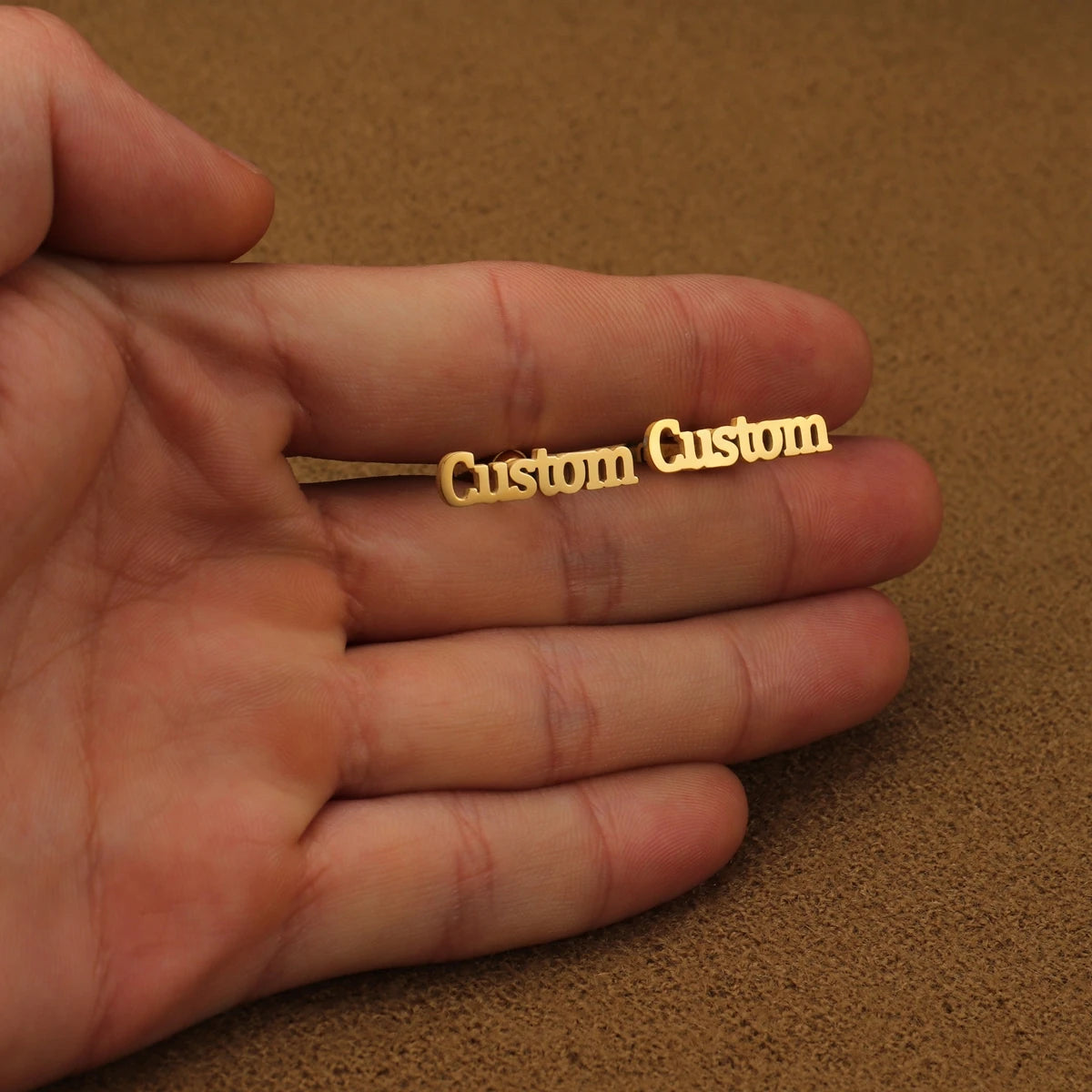 Atoztide Fashion Personalized Custom Name Cufflinks for Men Shirt Cuff Buttons Letter Initials Jewelry Wedding GiftsAccessories