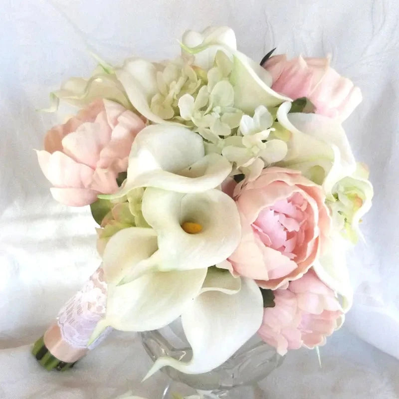 5/10Pcs Artificial Flowers Calla Lily Real Touch Tulip Flower Bouquets For Wedding Bride Home Vase Decoration Fake Plants Gifts