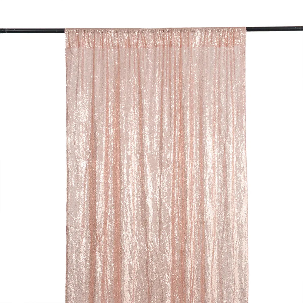 1/2pcs Sequins Wedding Arch Draping Fabric Wedding Glitter Curtain Background Photo Booth Ceremony Reception Backdrop Curtains