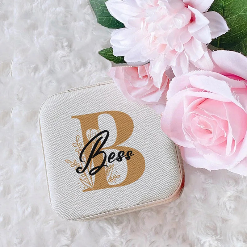 Personalized Jewelry Box Girls Jewelry Organizer Case with Name Perfect Wedding Bridesmaid Bestfriends Bachelorette Party Gift