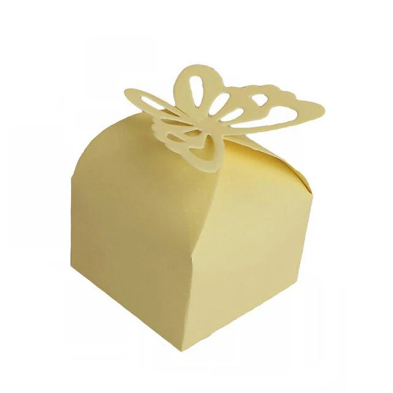 20/30/50PCS Colorful Butterfly Dragees Box Giveaways Favors and Gifts Chocolate Box Packaging Box Wedding Gift Boxes for Guests