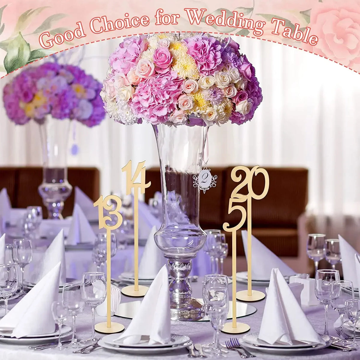 Wooden Table Numbers 1 To 20 Wood Wedding Table Number Signs with Holder Base for Wedding Party Table Home Birthday Decoration