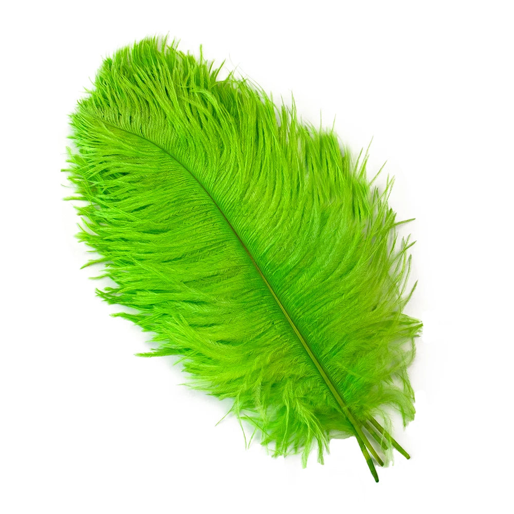 10PCS 15-60cm Big Ostrich Feathers White Ostrich Feather Plumes Carnaval Table Centerpieces Party Wedding Accessories Decoration