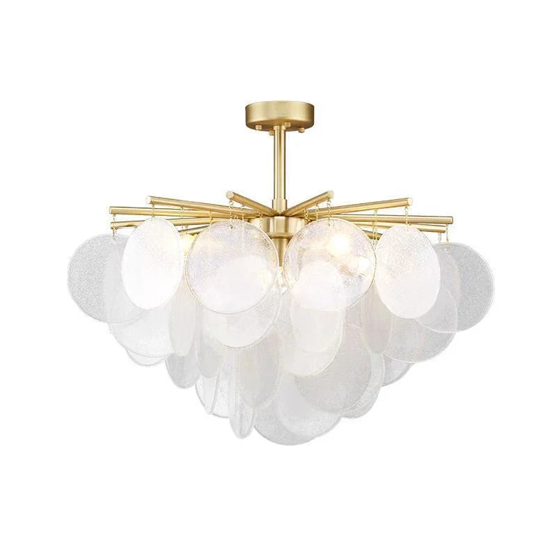 Glass Pendant Match LED Chandelier For Living Room Dining Bedroom Luxury Metal Indoor  Decorations Lighting fixtures