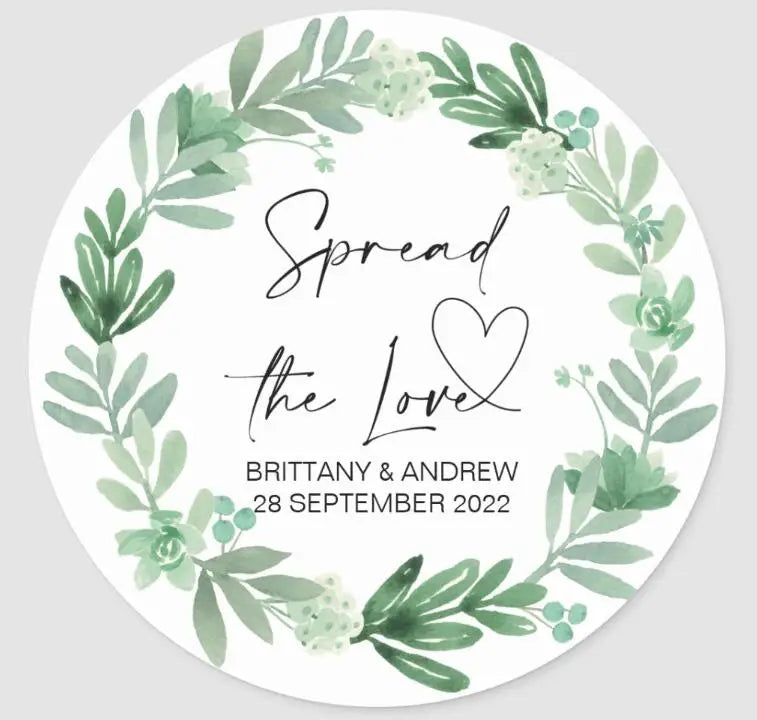 Custom Logo Wedding Stickers Personalized Design Your Name Candy Gift Box Birthday Party Gift Tags