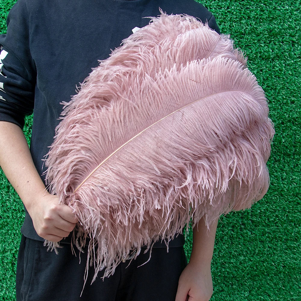10PCS 15-60cm Big Ostrich Feathers White Ostrich Feather Plumes Carnaval Table Centerpieces Party Wedding Accessories Decoration